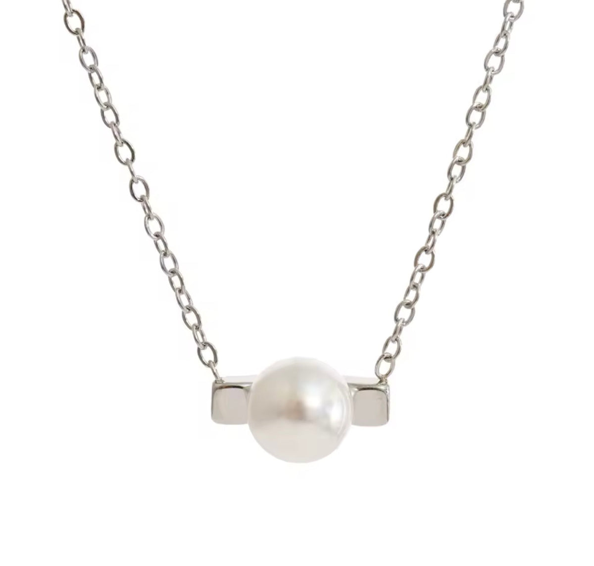 Pearl Bar Necklace