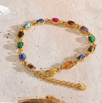 Mosaic Gemstone Bracelet