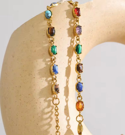 Mosaic Gemstone Bracelet