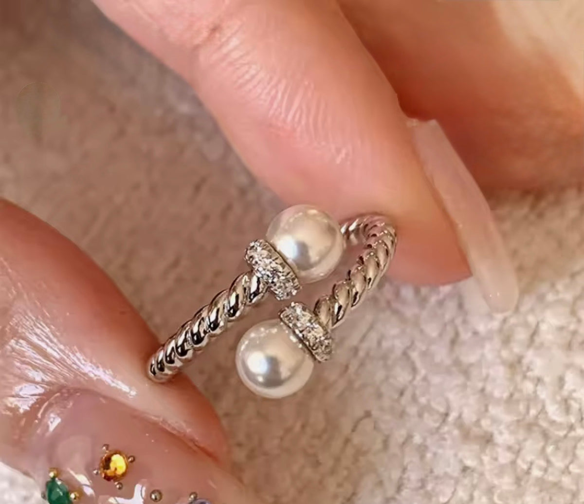 Pearl Embrace ring