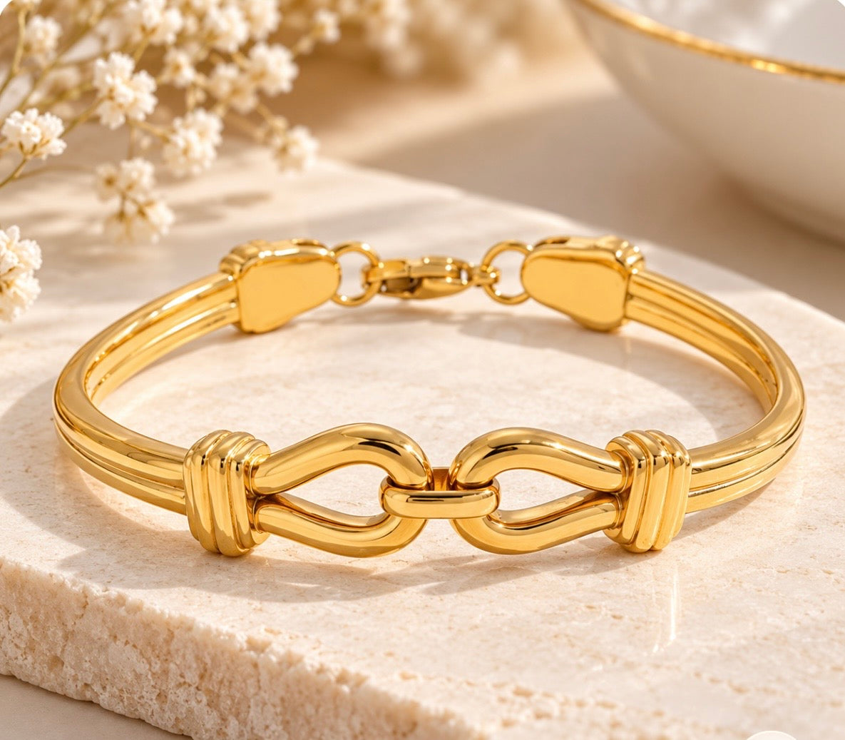 Gilded Knot Bracelet