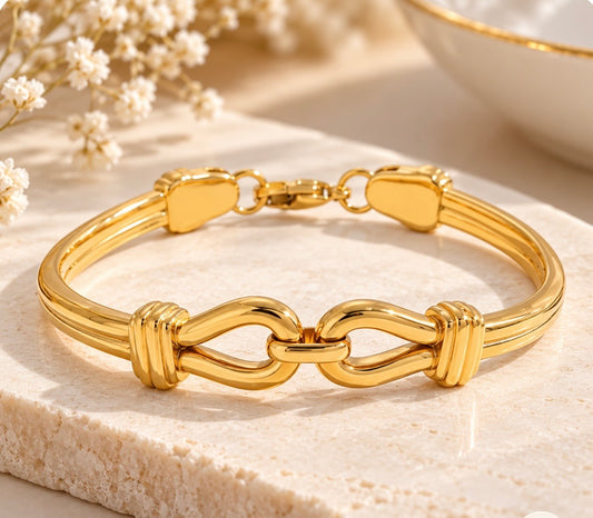 Gilded Knot Bracelet