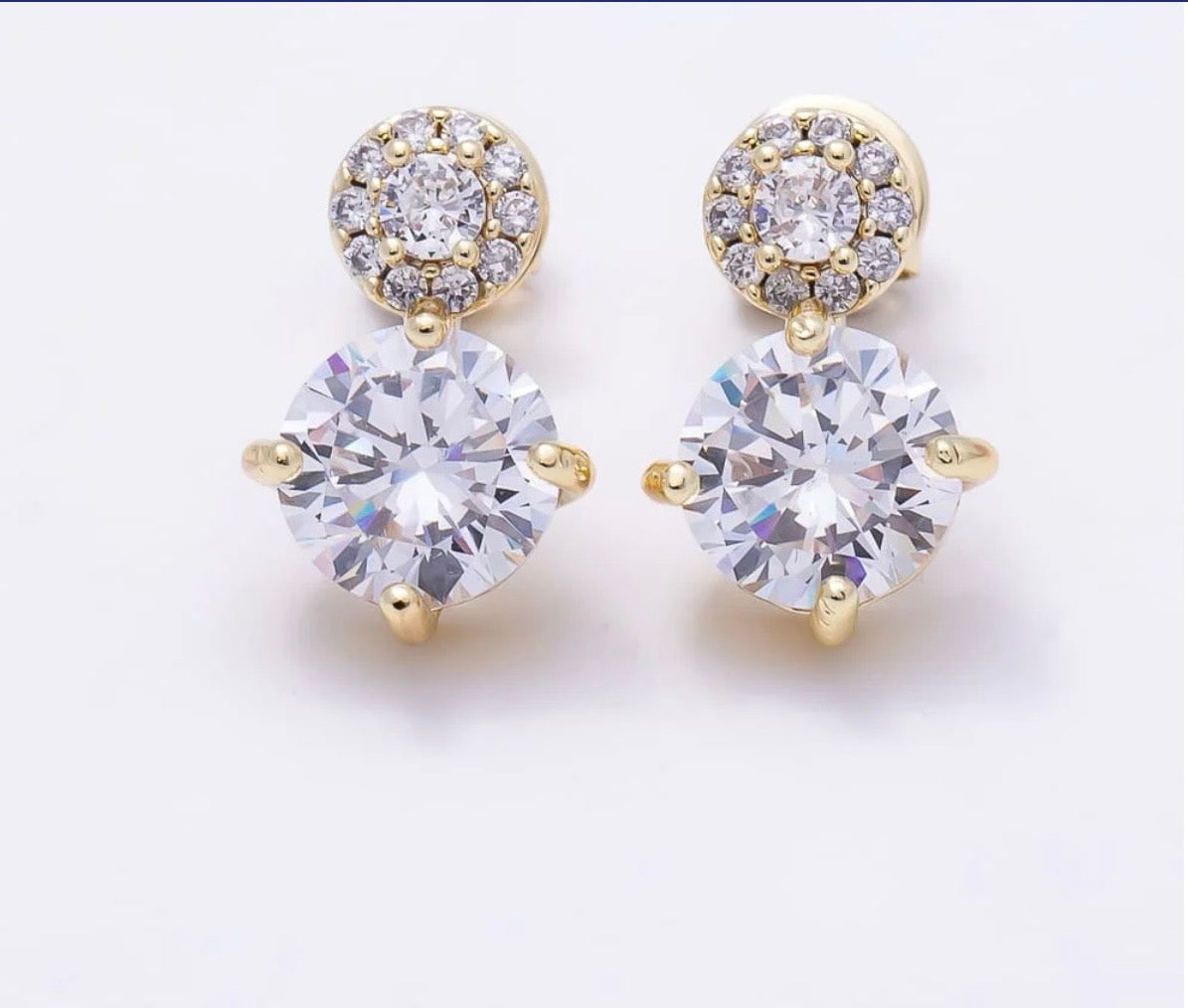 Luminous Duet CZ Earrings