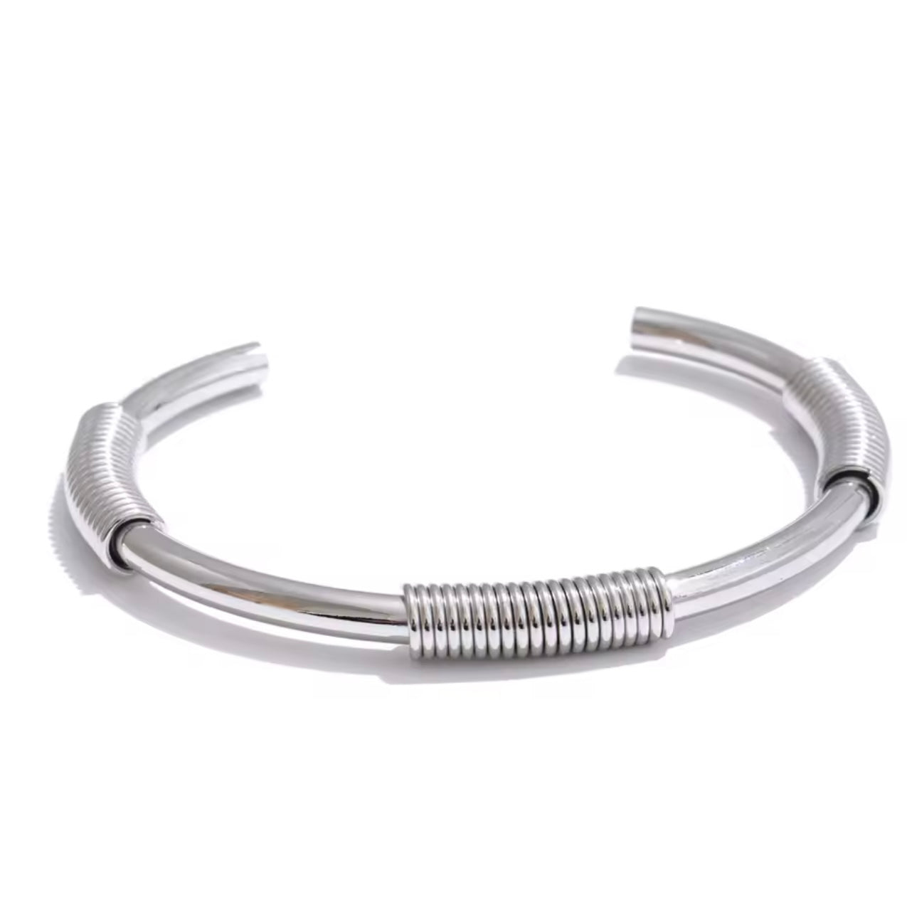 Textured Round Cuff Bracelet