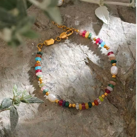 Luxury Natural Stone Pearl Bracelet