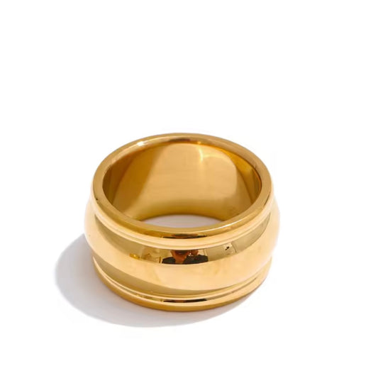 Round Wide Minimalist Ring