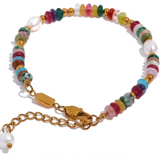 Luxury Natural Stone Pearl Bracelet