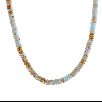 Colorful Natural Handmade Beaded Necklace