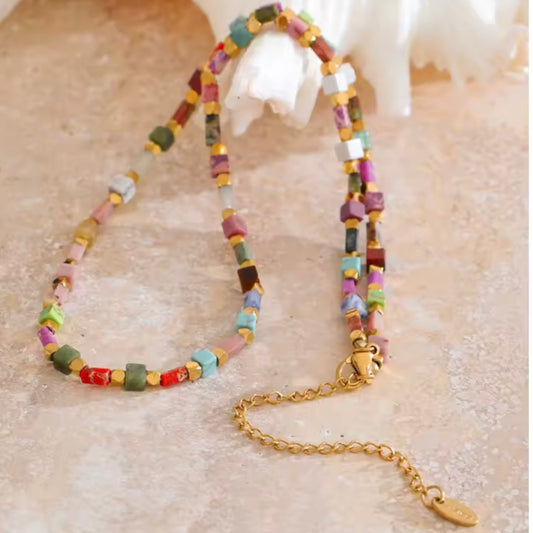 Luxe Gemstone Glow Necklace