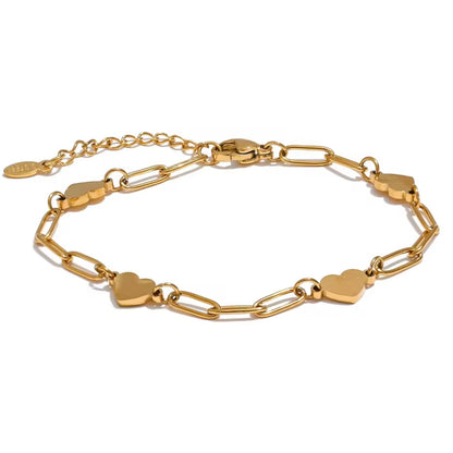 Handmade Heart Chain Bracelet