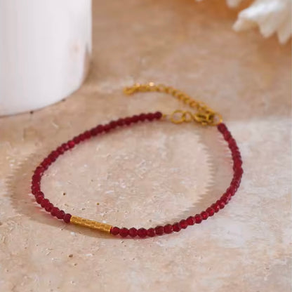 Ancora Red Crystal Bracelet