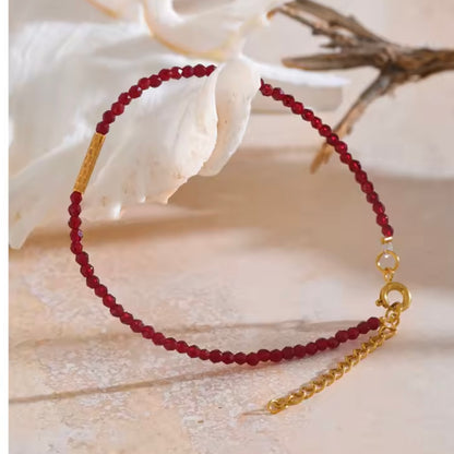 Ancora Red Crystal Bracelet