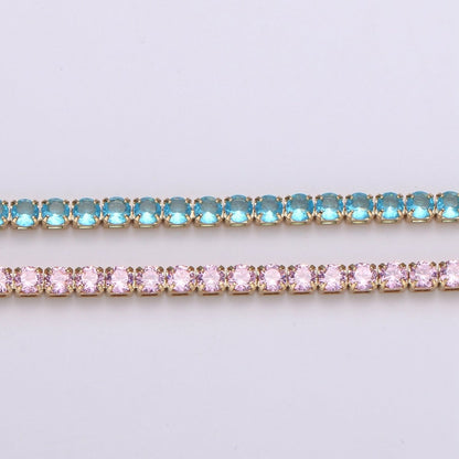 Blue 3mm Tennis Choker