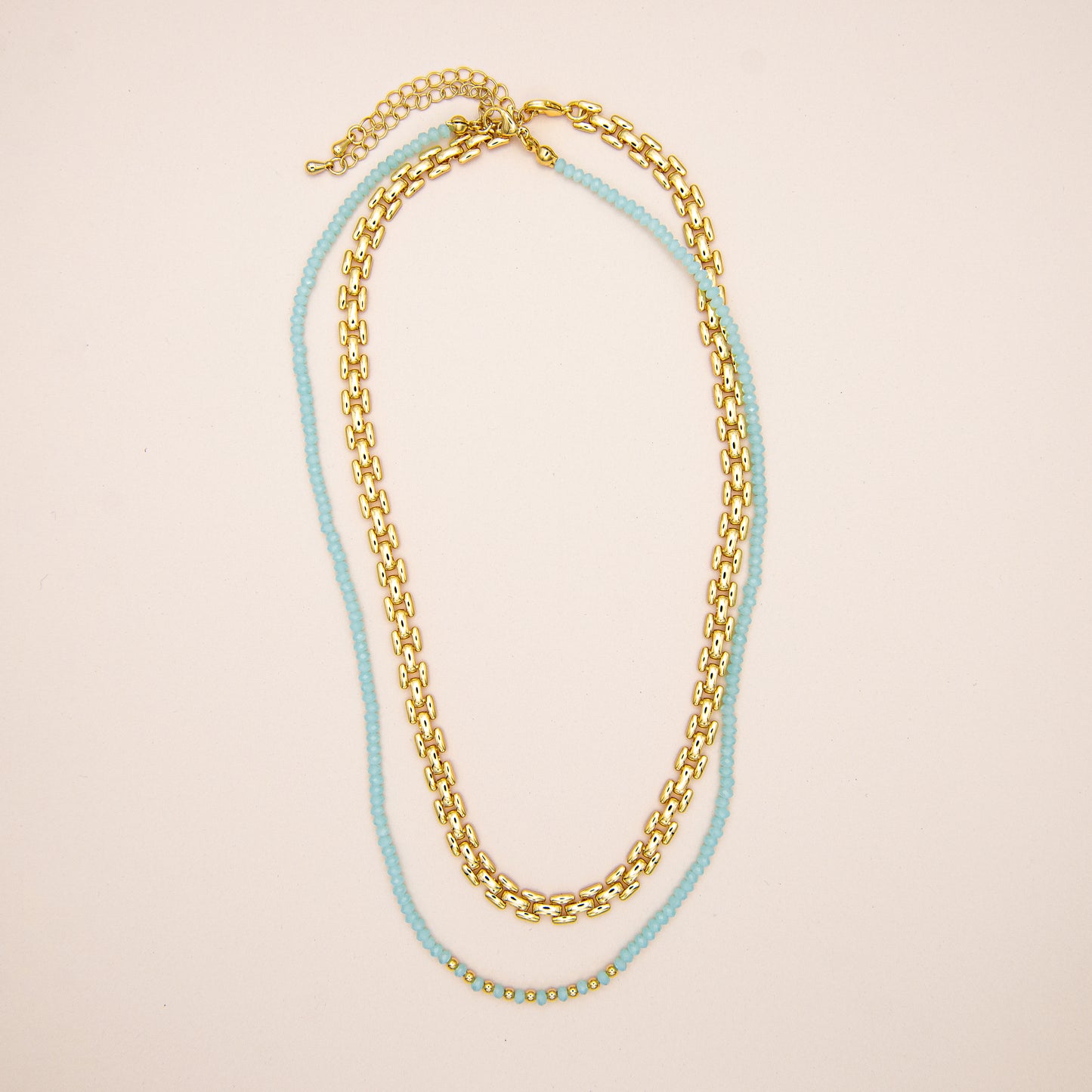 Dainty Pastel Glass Beaded Necklace