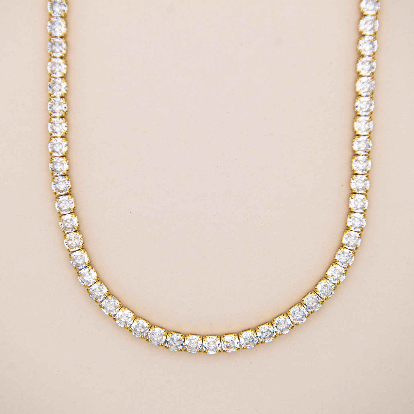 Clear CZ Tennis Necklace