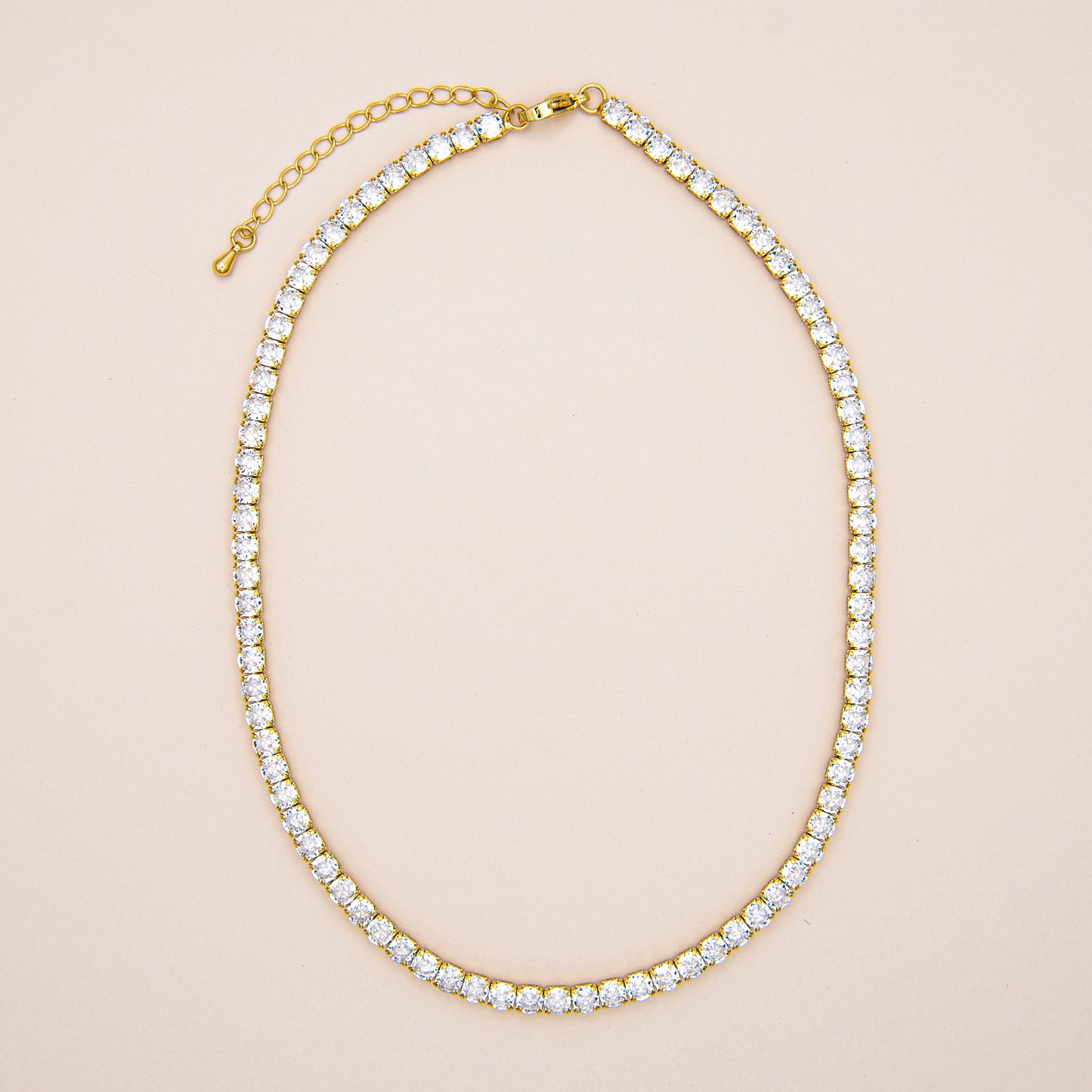 Clear CZ Tennis Necklace