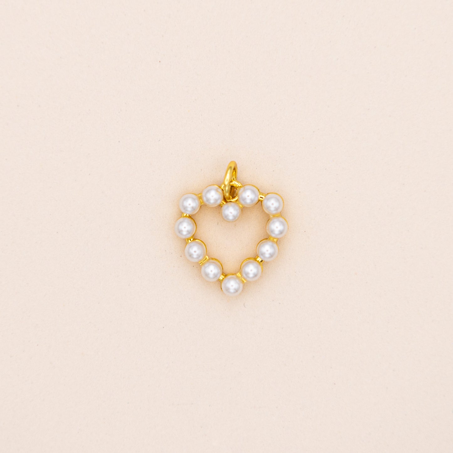 Pearl Heart Charm