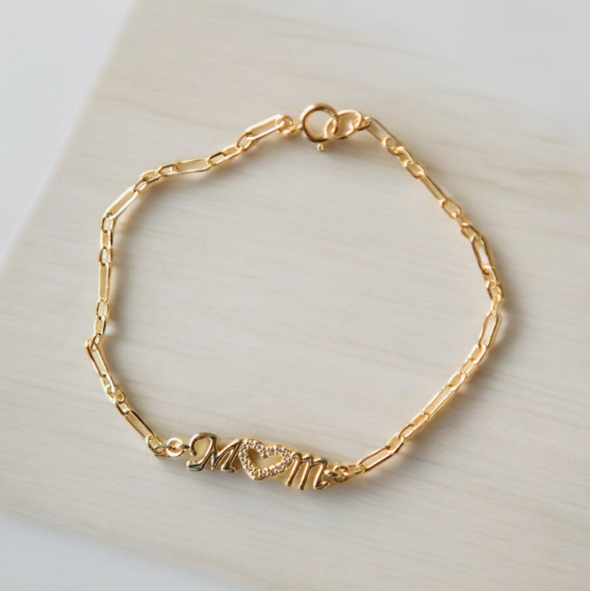 Mom Heart Bracelet