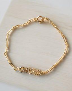 Mom Heart Bracelet