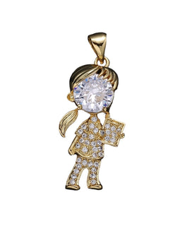 Crystal School Girl Charm