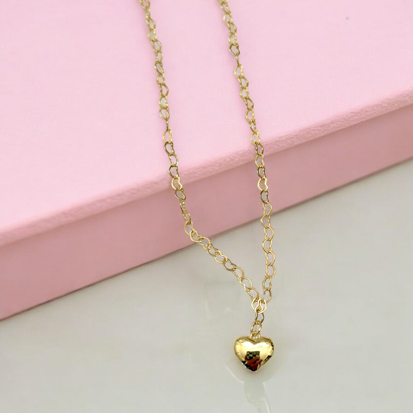 Sweetheart  Balloon Heart Necklace