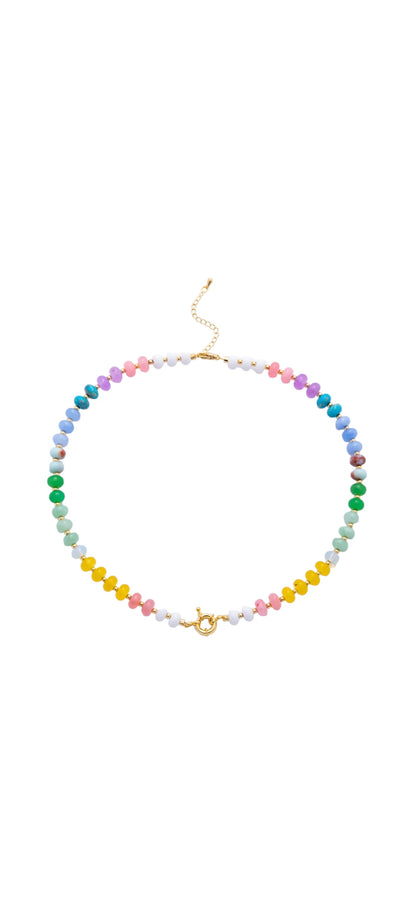 Colorful Candy Gemstone Beaded Necklace