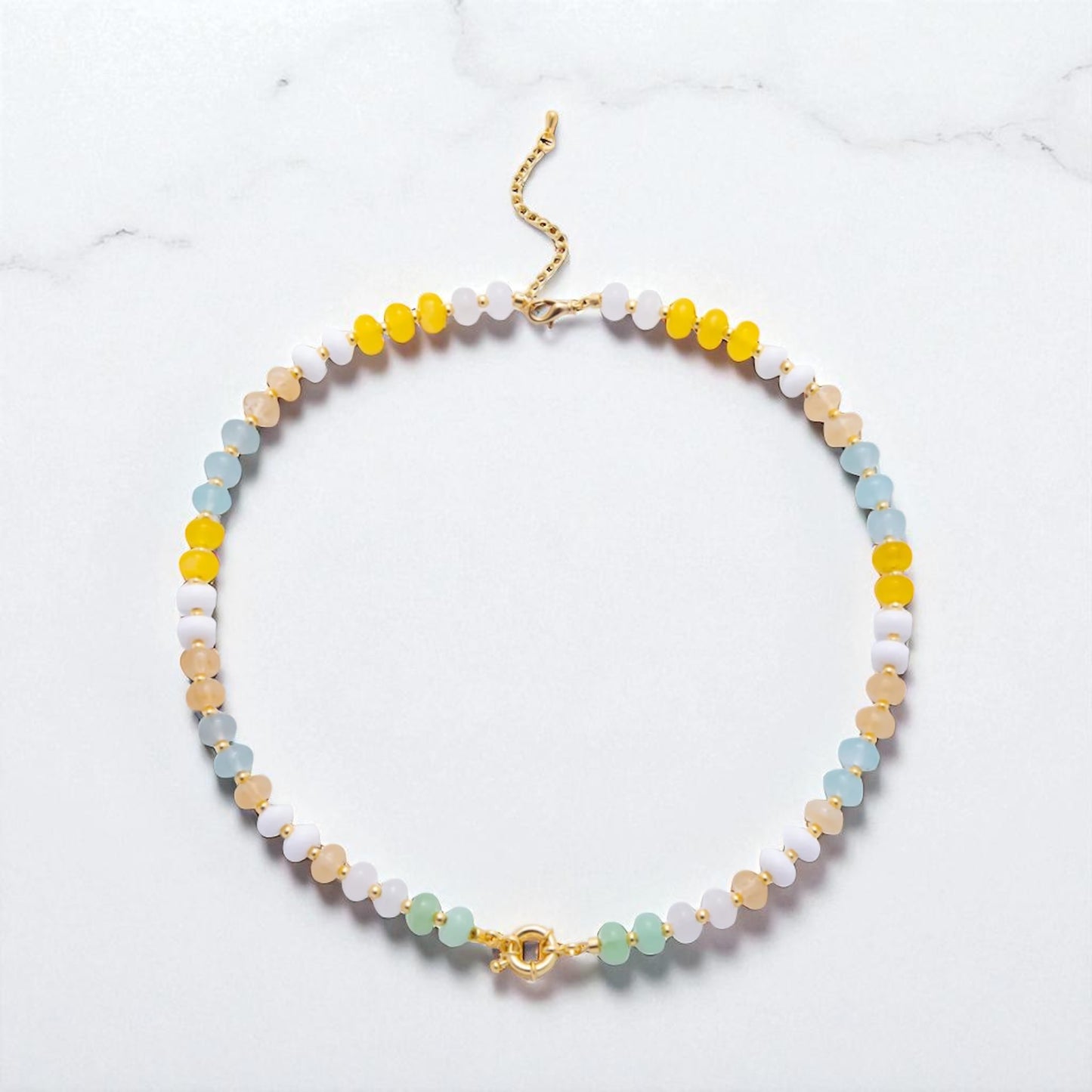 Colorful Candy Gemstone Beaded Necklace