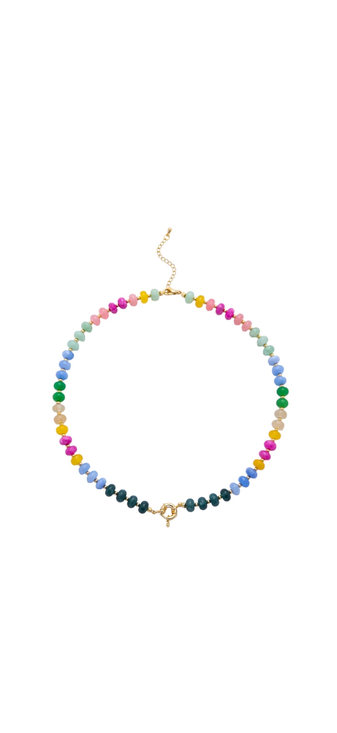 Colorful Candy Gemstone Beaded Necklace