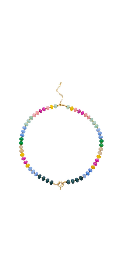 Colorful Candy Gemstone Beaded Necklace