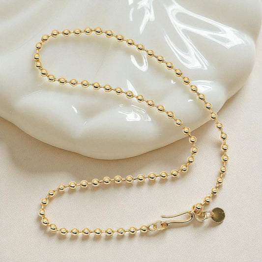 Solar Orbit Beaded Chain Necklace