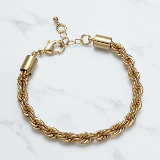 Twisted Rope Chain Bracelet