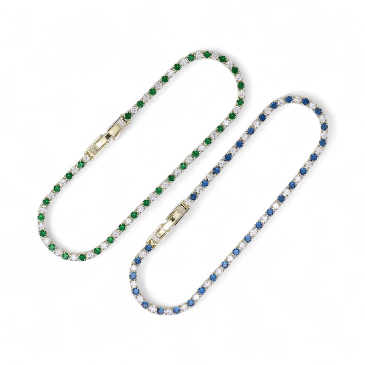 Radiant Two-Toned CZ Tennis Bracelet