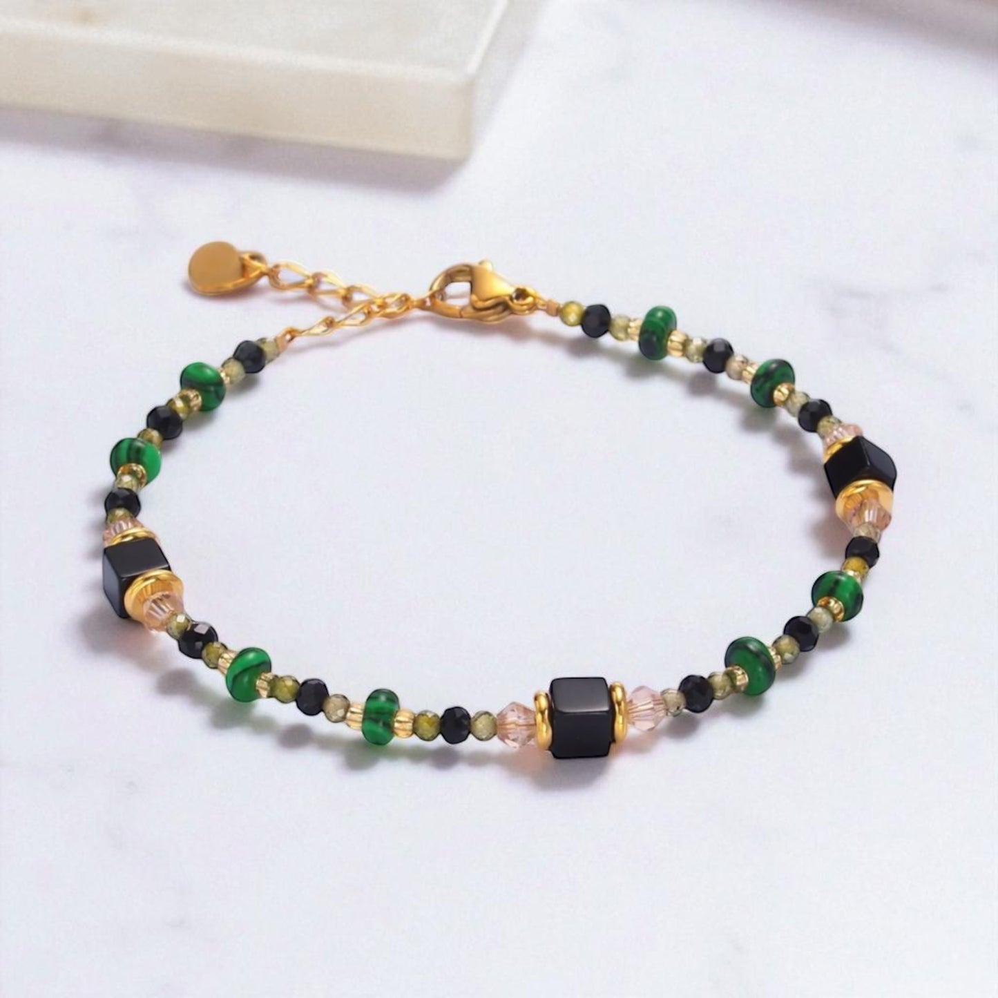 Midnight Grove Gemstone Bracelet