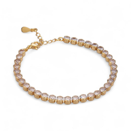 4.5MM Clear CZ Round Tennis Bracelet