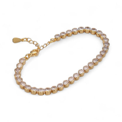 4.5MM Clear CZ Round Tennis Bracelet
