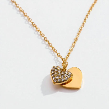 Double Layer Cubic Zirconia Pendant