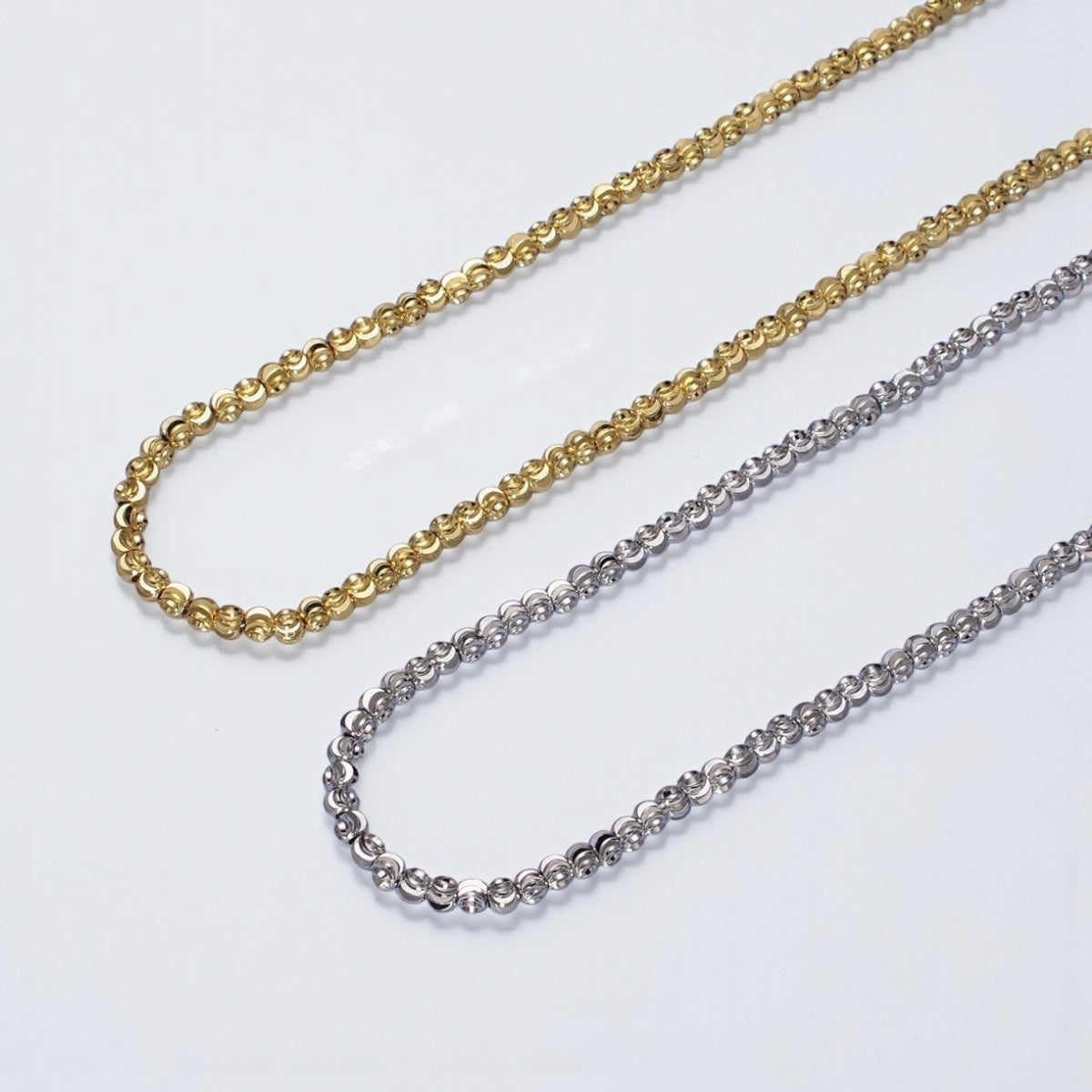 Sparkling Moon Cut Necklace