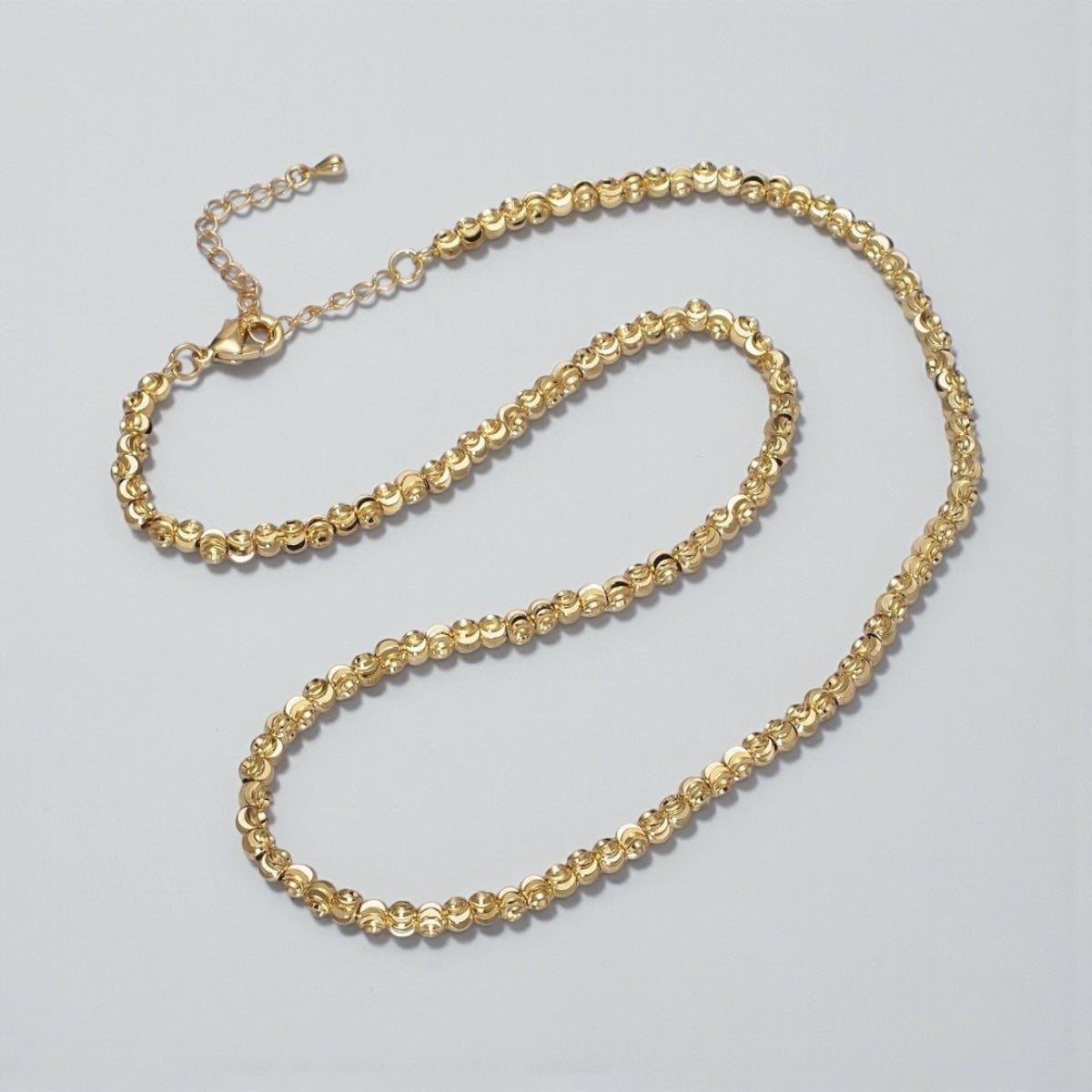 Sparkling Moon Cut Necklace