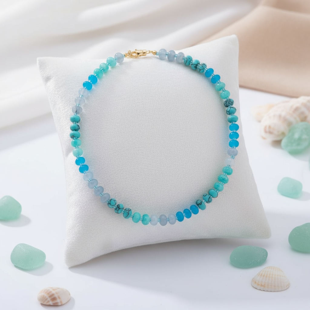 Earth and Sky Gradient Gemstone Beads