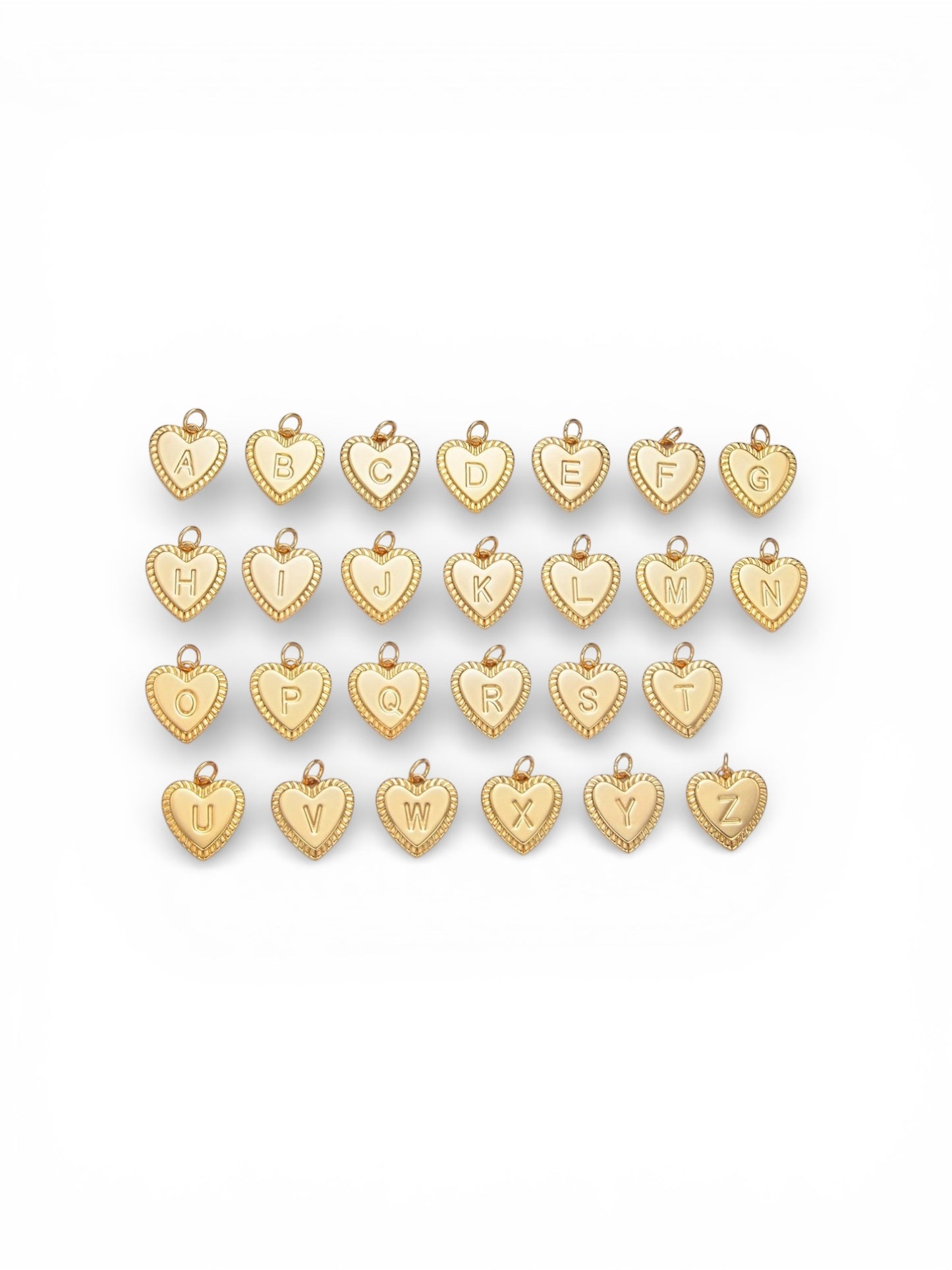 Initial Sunburst Heart Necklace
