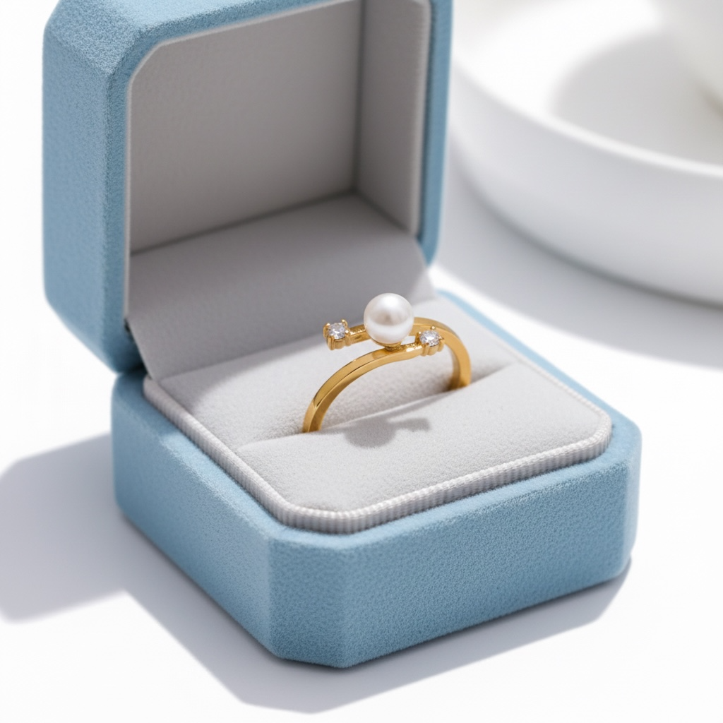 Natural Pearl Chic Fashion Ring