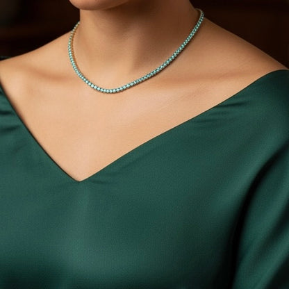 Blue 3mm Tennis Choker
