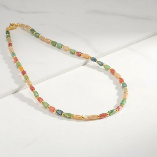 Retro Ethnic Handmade Beaded Necklace