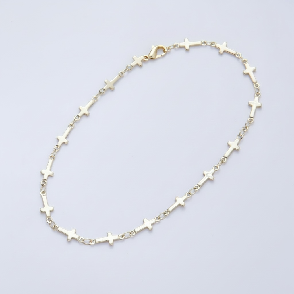 Minimalist Religious Cross Chain