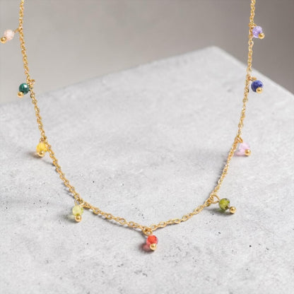 Colorful Drop Chic Collar Necklace