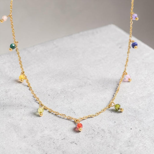 Colorful Drop Chic Collar Necklace
