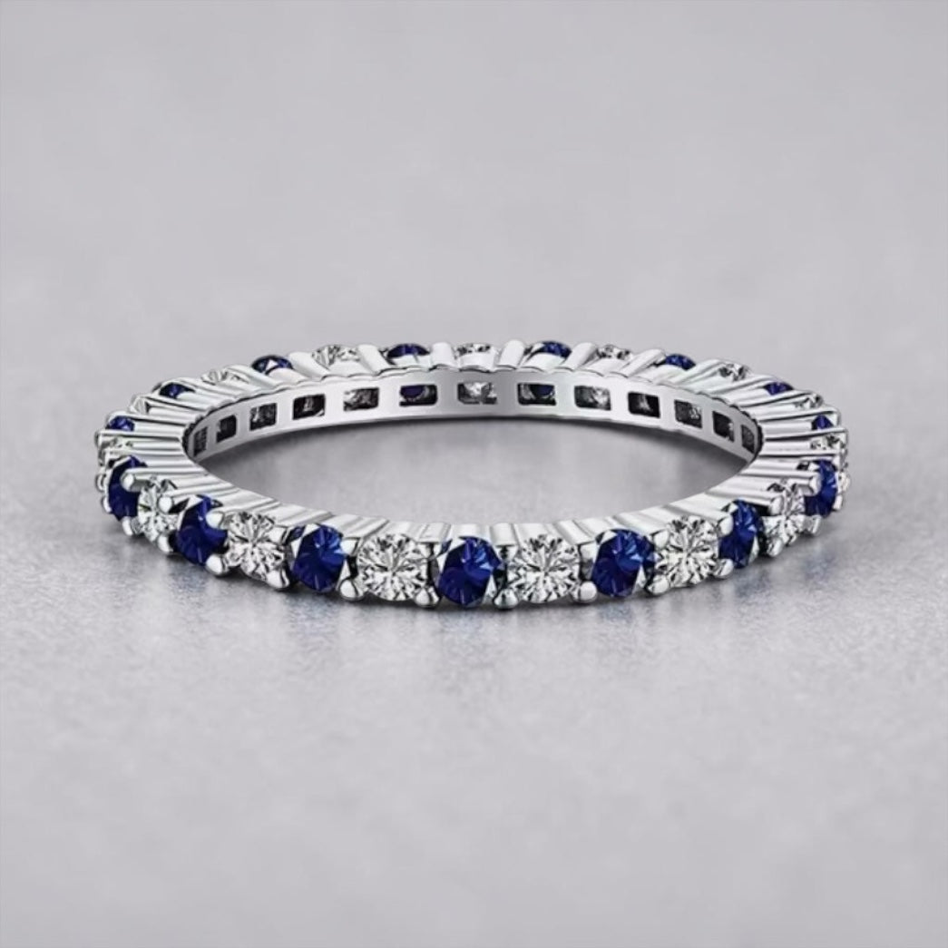 Eternal Zircon Sterling Band Collection