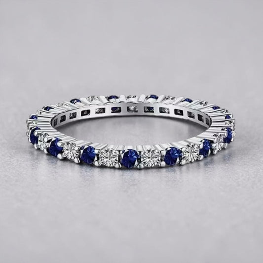 Eternal Zircon Sterling Band Collection