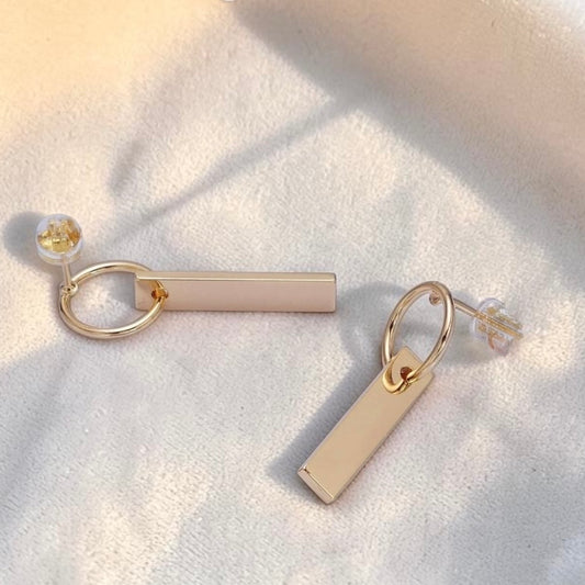 Bar Geometric Stud Earrings