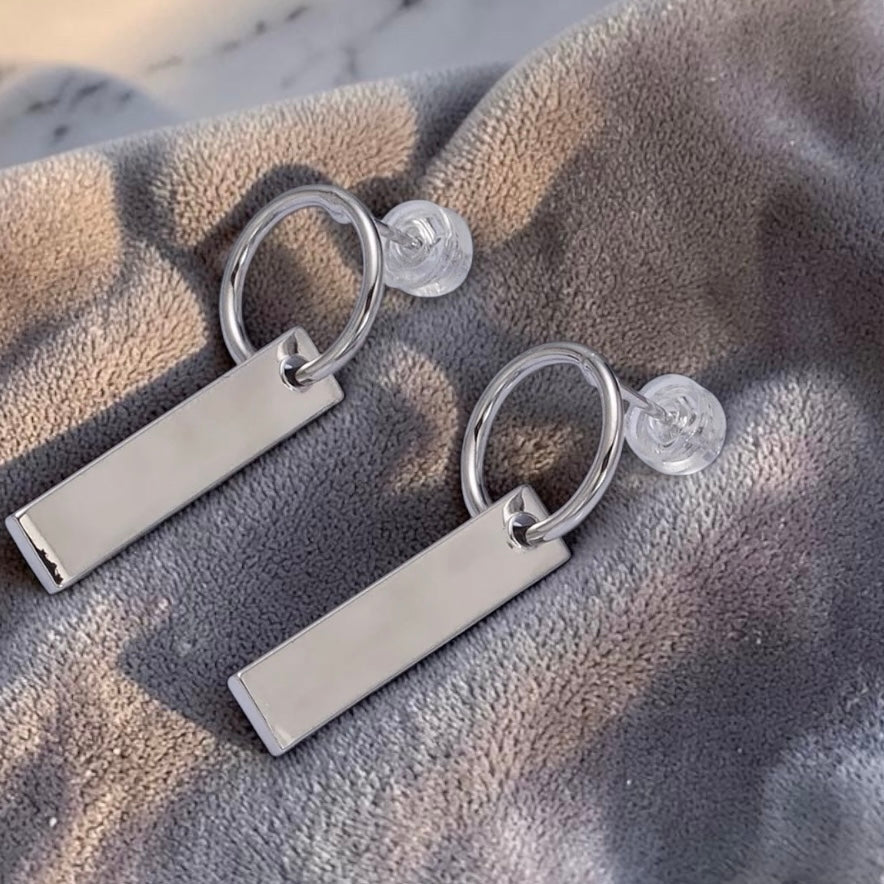 Bar Geometric Stud Earrings